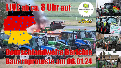 Livestream Bauernproteste aus ganz Deutschland ab 8 Uhr