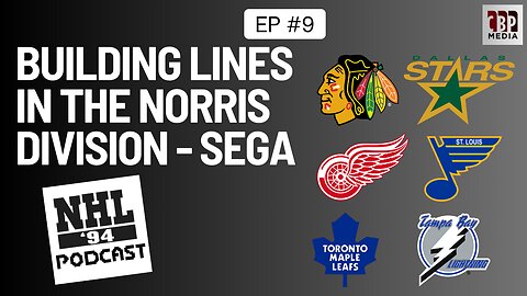 Building Lines For The Genesis NHL '94 (Norris Division) - with Angryjay93