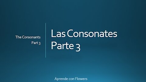 Las Consonantes Extras