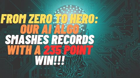 Rise of the Machines - Our AI Algorithm Just Scored a 235 Point Win in NASDAQ 100 Futures!