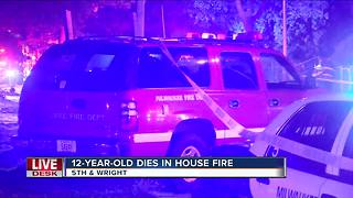 12-year-old boy dies in Milwaukee house fire