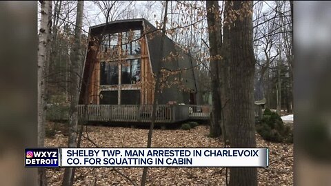 Shelby Township man arrested in Charlevoix County for squatting in cabin