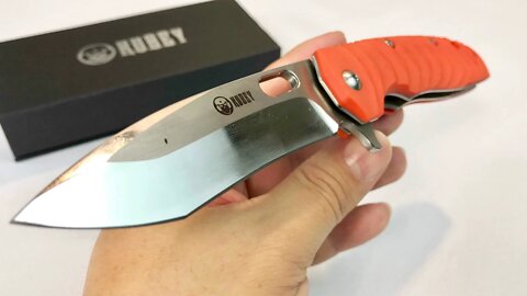KUBEY Assisted Opening Stainless Steel 4 1/3 Inch Folding Knife with G10 Handle quick look