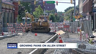 Local business owners are concerned about construction on Allen Street