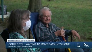 Couple waiting to move back into home