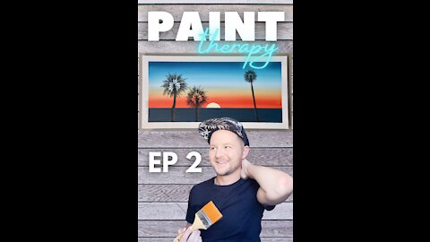 PT #2 | Painting Palm Trees at the Beach - SUNSET