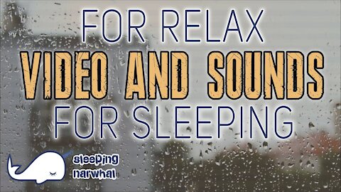 🎧🌦 Rain sounds for sleeping. Relaxing sound, video rain asmr.