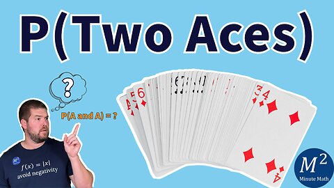 Probability of Drawing Two Aces from a Deck of Cards | Card Probability Explanation
