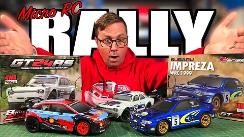 AWESOME Micro RC Rally Cars! 8000kv Brushless! Carisma GT24
