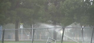 Strong wind in Las Vegas Tuesday morning