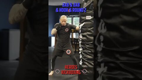 Heroes Training Center | Kickboxing & MMA "How To Double Up" Jab & Jab & Hook & Round 2 | #Shorts