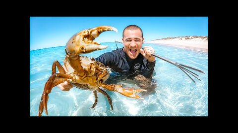 Giant Lobster Catch And Cook With My Family