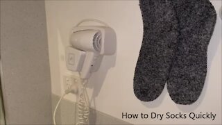 How to Dry Socks Quickly