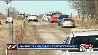 Investigators Search Pond for Homicide Evidence