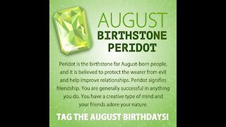 August birthstone peridot [GMG Originals]