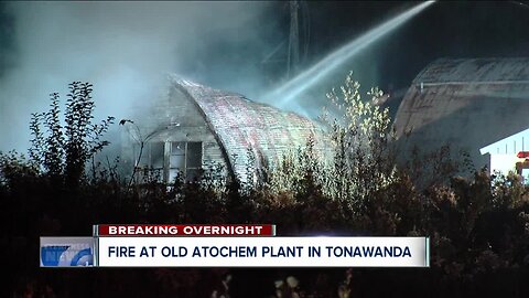 Eyewitnesses report flames shooting into the sky at old Atochem site in Tonawanda