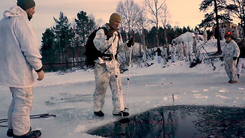 An Icy Dip With The U.S. Marines