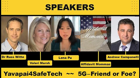 Line-Up of Speakers for Yavapai4SafeTech Event March 4th 2023