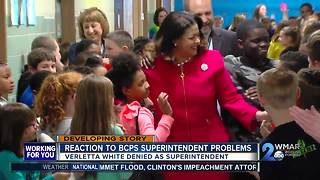 Reaction to Verletta White being declined as BCPS Superintendent