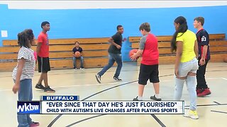 A child with autism's life changes after playing sports