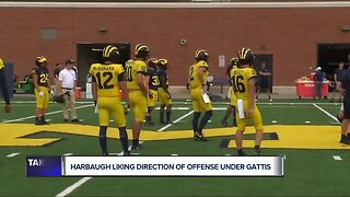 Harbaugh liking direction of new offense under Gattis