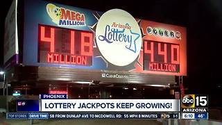 Lottery jackpots keep growing
