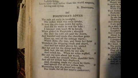Porphyria's Lover - R. Browning