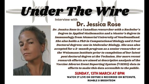Under the Wire Speaks with Dr Jessica Rose