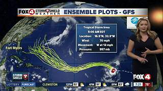 Tropical Storm Irma update -- 7am Thursday