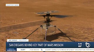 San Diegans behind key part of Mars mission