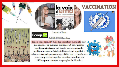 VACCIN / La Vérité sur le vrai nombre de vaccinés dans le monde! (Hd 1080) Lire descriptif.