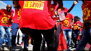 SOUTH AFRICA - Johannesburg - United Front and NUMSA march (Video) (3JU)