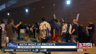 No arrests reported on sixth day of protests in Omaha