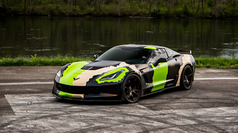 I Wrapped My Corvette Z06 ***BRONZE DISEASE CAMO***