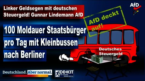 AfD deckt auf, linker Geldsegen mit deutschem Steuergeld, Gunnar Lindemann, AfD