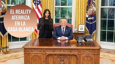 Kim Kardashian visita a Trump en el despacho Oval
