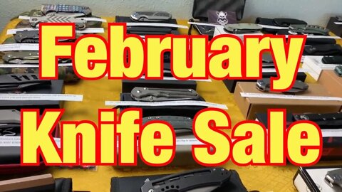 February Knife Sale list 1-40 in description section 40-103 in comments section