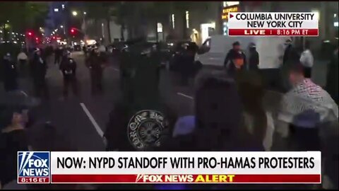 Now-NYPD standoff with pro-Hamas protesters