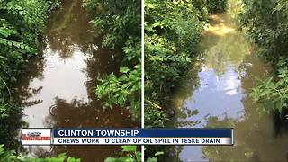 Oil spill in Macomb County has officials searching for the cause