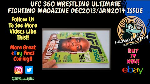 UFC 360 Wrestling Magazine Dec 2013 - Jan 2014 Issue - Buy It Now!