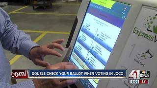 Double check your ballot when voting in Johnson County