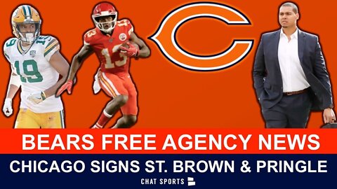 Bears NFL Free Agency News: Bears Sign WRs Byron Pringle & EQ St. Brown + Davante Adams Trade