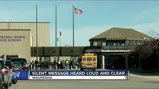 Waukesha North High School protesters honor Parkland shooting victims