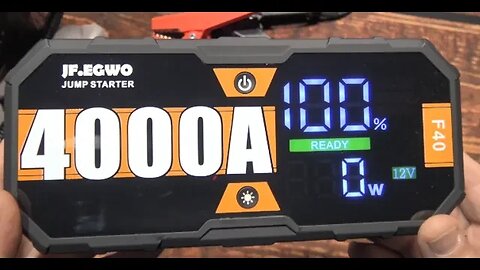 JF.EGWO F40 Jump Starter Kit Review! (4000A, LED Display!)
