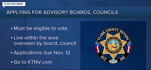 Clark County seeks applicants for Town Advisory Boards, Citizens Advisory Councils