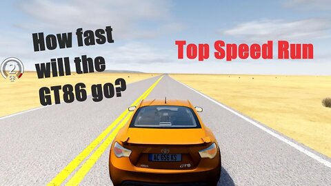 Toyota GT86 Top Speed Run on Desert Road // OVER 150 MPH!?