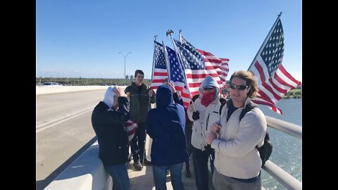 American Flag Walk Jan 29, 2022 - Vero Beach, FL - *We walk Barber Bridge every Saturday 10 am*