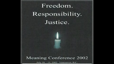 The Reality of Conscience | Dr. Karel Balcar | PS15 Meaning Conference 2002