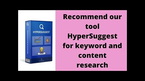 HyperSuggest - Your advanced keyword tool 2022|