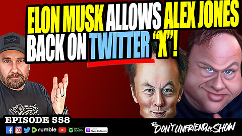 Elon Musk Allows Alex Jones Back On Twitter (X)!